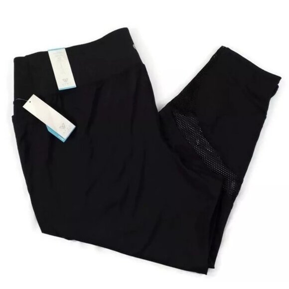 Livi Active Black Multi 7/8 Length Stretch Capri Legging Womens Plus 26/28 NWT - Picture 7 of 13